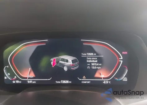 2021 BMW X7 xDrive40I z USA, uszkodzony, nr VIN 5UXCW2C00M9F66858